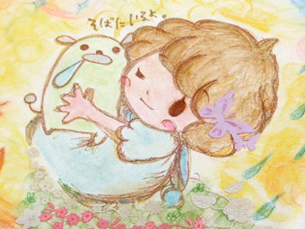 Plátěná taška s ilustrací od Toyosaki Aki